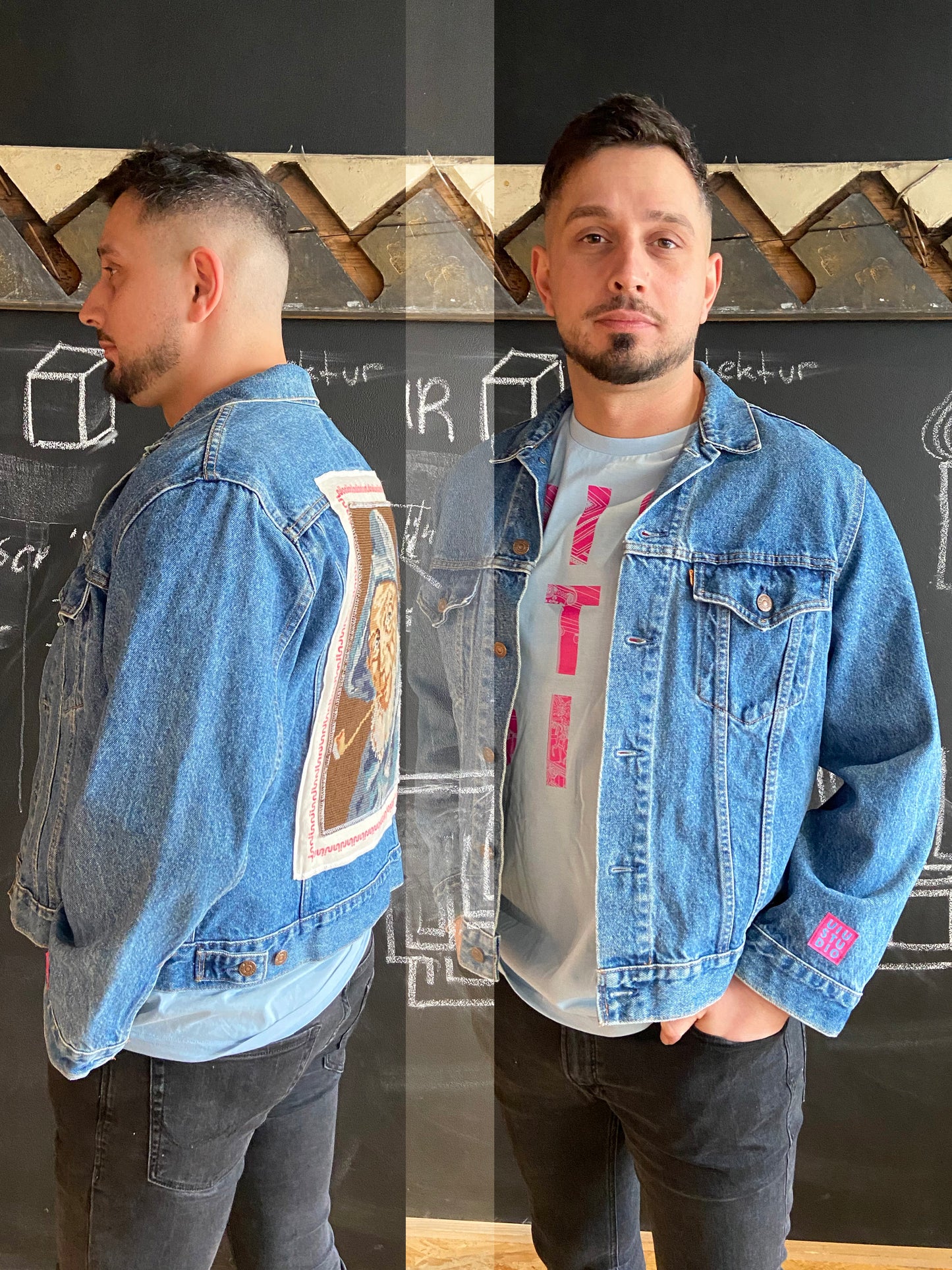 Vintage Levi's Jeansjacke "Pope" aus Manufaktur -UNIKAT-