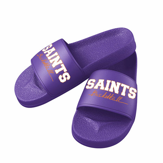 Badelatschen mit Saints Basketball Logo